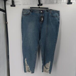 Riot by Misguided Plus Women"s High Rise Mom Jeans Size 28R New with tags